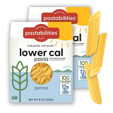 Amazon.com : Pastabilities, Lower Calorie Pasta, Penne (8 Ounces, Pack ...