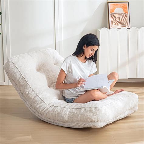 MAXYOYO Floor Rocking Chair, Upholstered Glider Rocker Floor Gaming ...