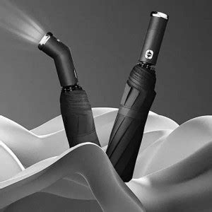 SPIRITUAL HOUSE LED Flashlight Travel Umbrella - Reflective Strip 3 ...