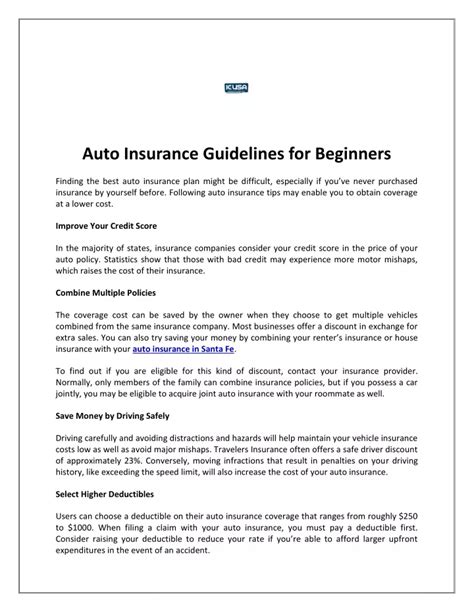 Image result for Auto Insurance Guidelines
