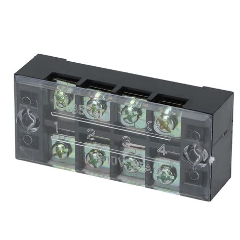 Terminal Strip Block, 600V 35A Anti Corrosion Terminal Block Strip 4Pcs ...