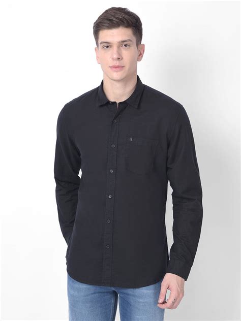 Buy Men's Solid Cotton Slim Fit Shirt Online | Trendy and Stylish ...