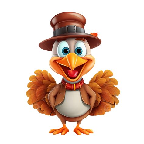 Happy Thanksgiving Day Thanksgiving Turkey Cartoon Character ...