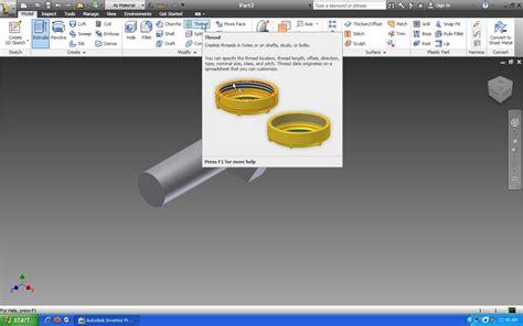 Autodesk Inventor Tutorial Bolt 的图像结果