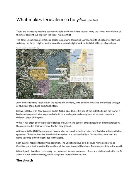 Why is Jerusalem important to Jews, Christians, and Muslims - What makes Jerusalem so holy?30 ...