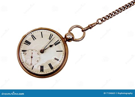 Vintage Pocket Watch With Chain