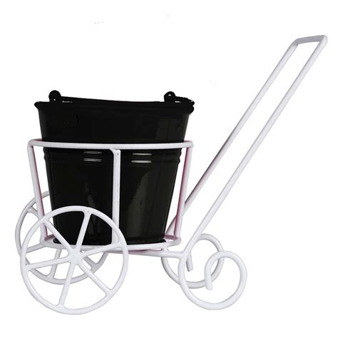 Trolley with Bucket Planter for Small Indoor Plants – TrustBasket