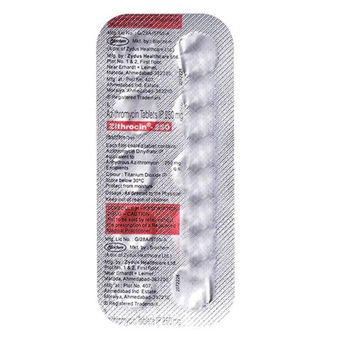 Zithrocin 250 Tablet | Uses, Side Effects, Price | Apollo Pharmacy