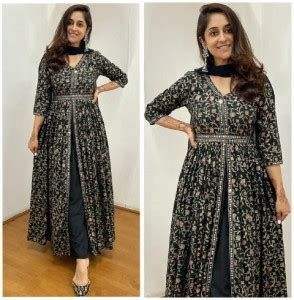 LEESHU ENTERPRISES Women Embroidered Anarkali Kurta - Buy LEESHU ...