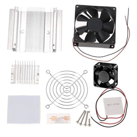 Electrobot Peltier DIY Refrigeration Kit with Heatsink, Radiator, Fan ...