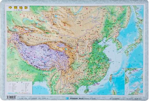 中国地理地形分布图和各地的海拔高度？ 地球科学
