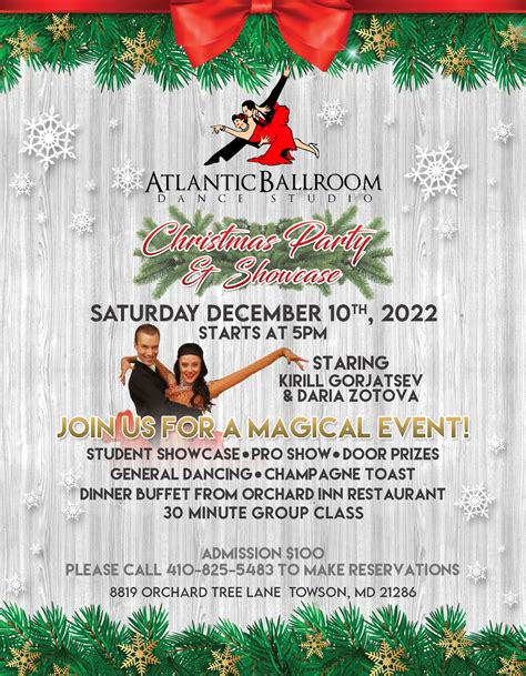 Atlantic Ballroom – 2022 Christmas Party and Showcase