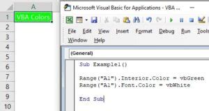 Excel VBA Color Code List 的图像结果