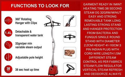Buy Sheffield Classic Garment Steamer SH-1015 Clothes Steamer 1800W ...