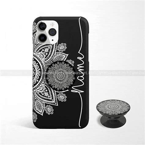Jet Black Mandala Design Phone Cover – Casebasket