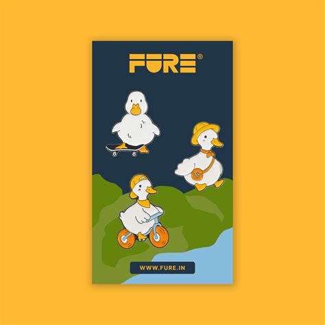 FURE Quacktastic Trio – Adorable Duck Enamel Pins