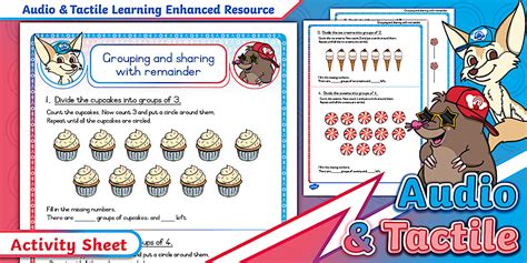 Grade 1 Sharing and Grouping with Remainder: Worksheet 4