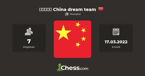 中国梦之队 China dream team - Schachclub - Chess.com