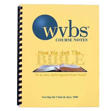 How We Got the Bible Second Edition Spiral Bound Notebook | WVBS Store