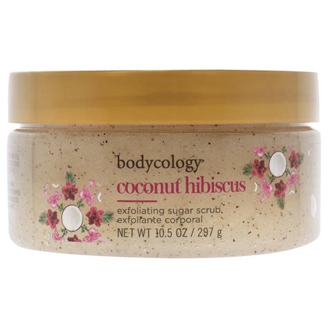Bodycology Coconut Hibiscus Exfoliating Sugar Scrub, 10.5 oz Scrub ...