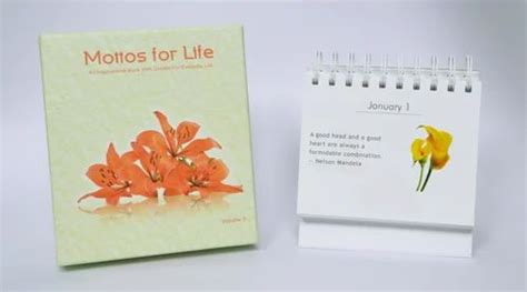 Table Calendar and Planners - Mottos for Success Perpetual Calendar ...