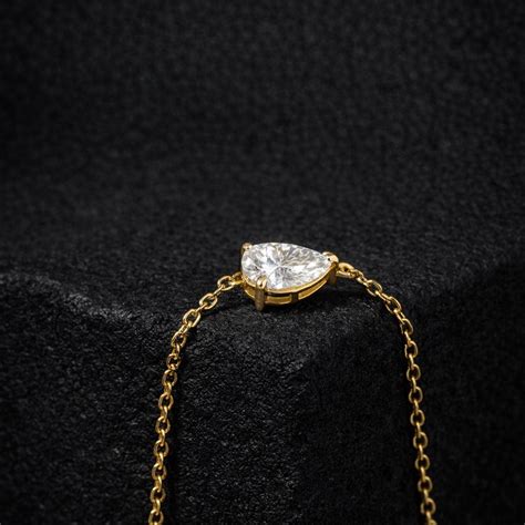 East West 1 CT Pear cut moissanite Bracelet | WOKE – Woke Collection