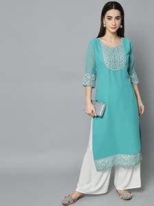 EKASYA Women Embroidered A-line Kurta - Buy EKASYA Women Embroidered A ...