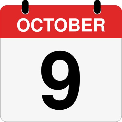 How Many Days Until October 9th? - Inch Calculator