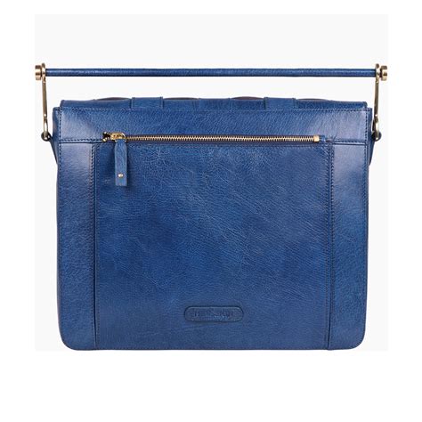 Buy Blue Buffy 02 Laptop Bag Online - Hidesign