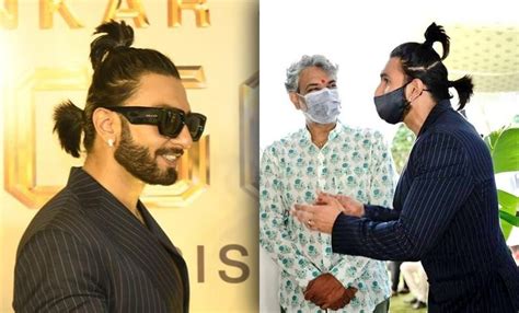 Ranveer Singh's Double Ponytail Hairdo Kickstarts A Hilarious Meme Fest ...
