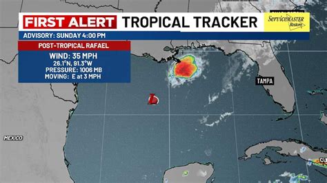 Rafael no longer a tropical storm, map clear of potential areas to watch