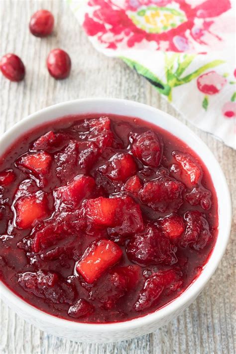 Apple Cranberry Sauce | For the Love of Cooking