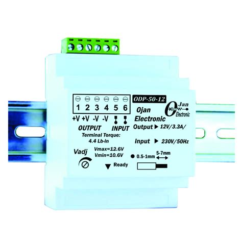 منبع تغذیه سوئیچینگ 12 ولت (50 وات) ریلی (تابلویی) اوژن الکترونیک مدل ...
