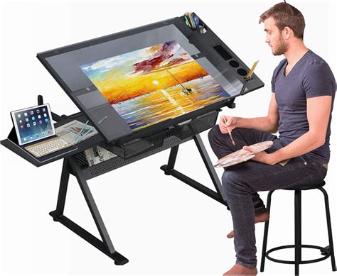 Gynsseh Drafting Table for Artists, Height Adjustable India | Ubuy