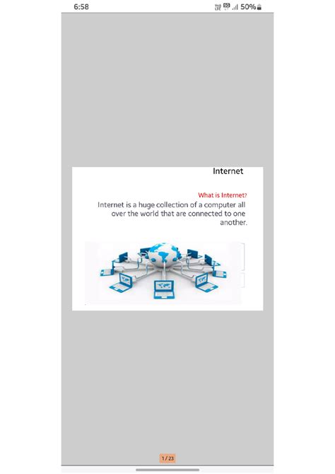 1 unit html - fghj - 6:58 Vo)) 5G LTÉ IT Internet What is Internet ...