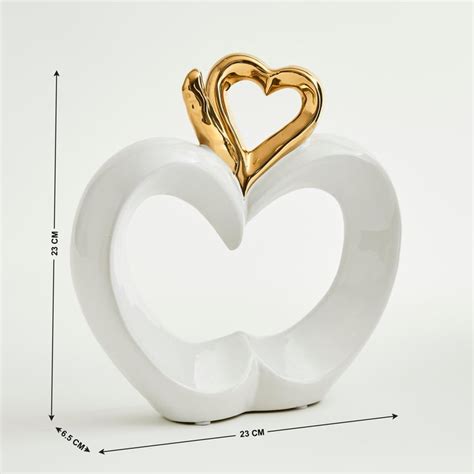 Buy Love Forever Ceramic Heart Table Accent from Home Centre at just ...