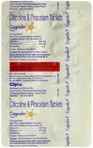 Cognolin P 500/400 MG | Order Cognolin P 500/400 MG Tablet Online at ...
