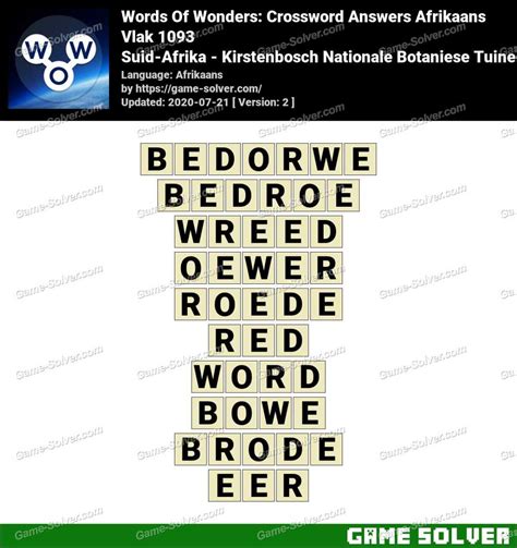 Words Of Wonders Suid-Afrika - Kirstenbosch Nationale Botaniese Tuine ...