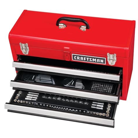 CRAFTSMAN 224-Piece Standard (SAE) and Metric Combination Polished ...