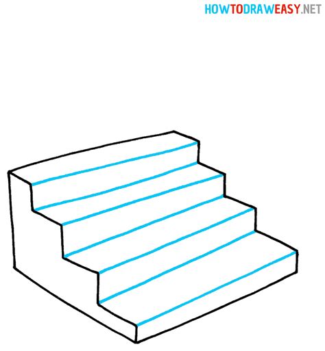 How to Draw Stairs - Draw for Kids