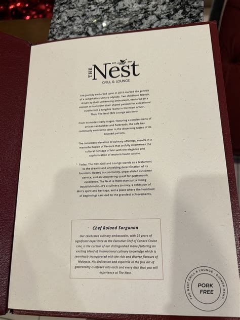 The Nest Cafe Miri Menu Preview - Miri City Sharing