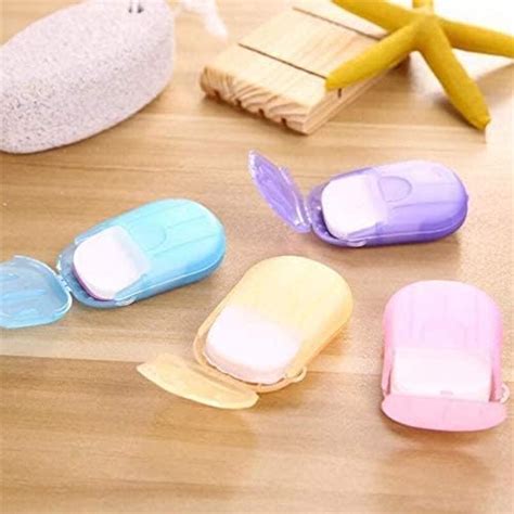 Buy SPRADE Box Paper Soap Sheets, Portable Mini Soap Paper Sheets ...