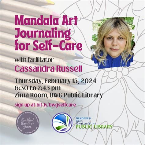 Mandala Art Journaling for Self-Care with Cassandra Russell, Bradford ...
