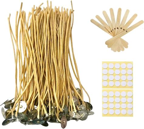 Amazon.com: Candle Wicks 200 PCS 8 inch Hemp Candle Wicks 2.5mm Organic ...