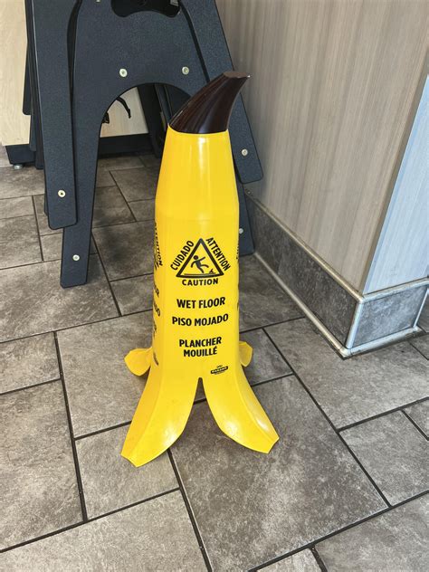 These banana peel wet floor signs : r/bananawetfloorsign