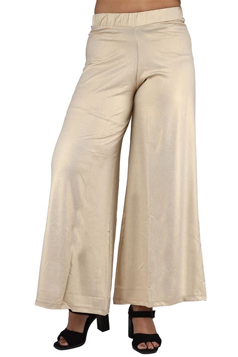 Sparkling Shimmer Palazzo Pants | Glamorous & Stylish – Comfort Lady ...