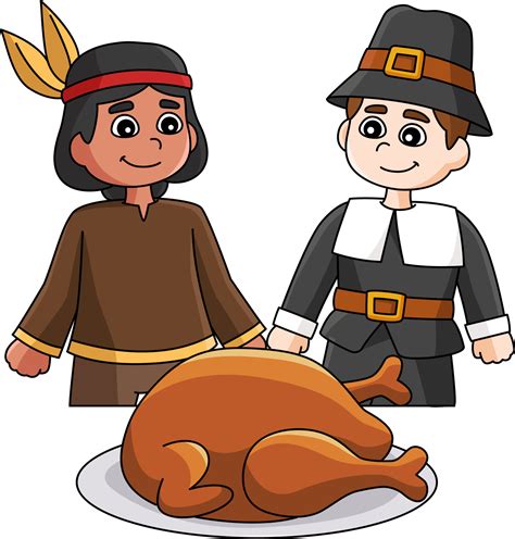 Pilgrim And Indian Clip Art