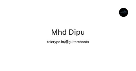 Mhd Dipu — Teletype