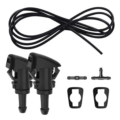 Windshield Washer Nozzles Kit, Washer Jet and 2 Meter Fluid Hose with ...