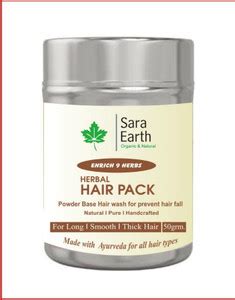 sara earth Saraearth Herbal Hair Pack |With Natural Ingredients |Use ...